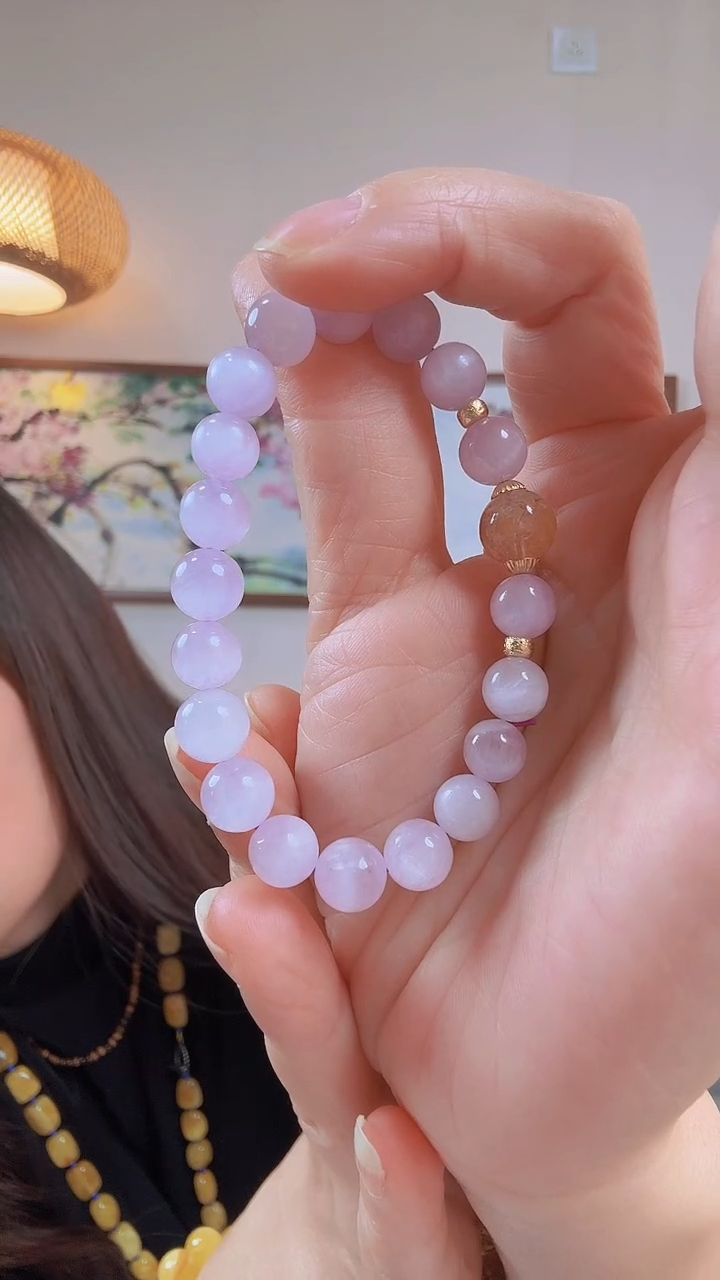 未镶嵌蔷薇辉石手饰手串