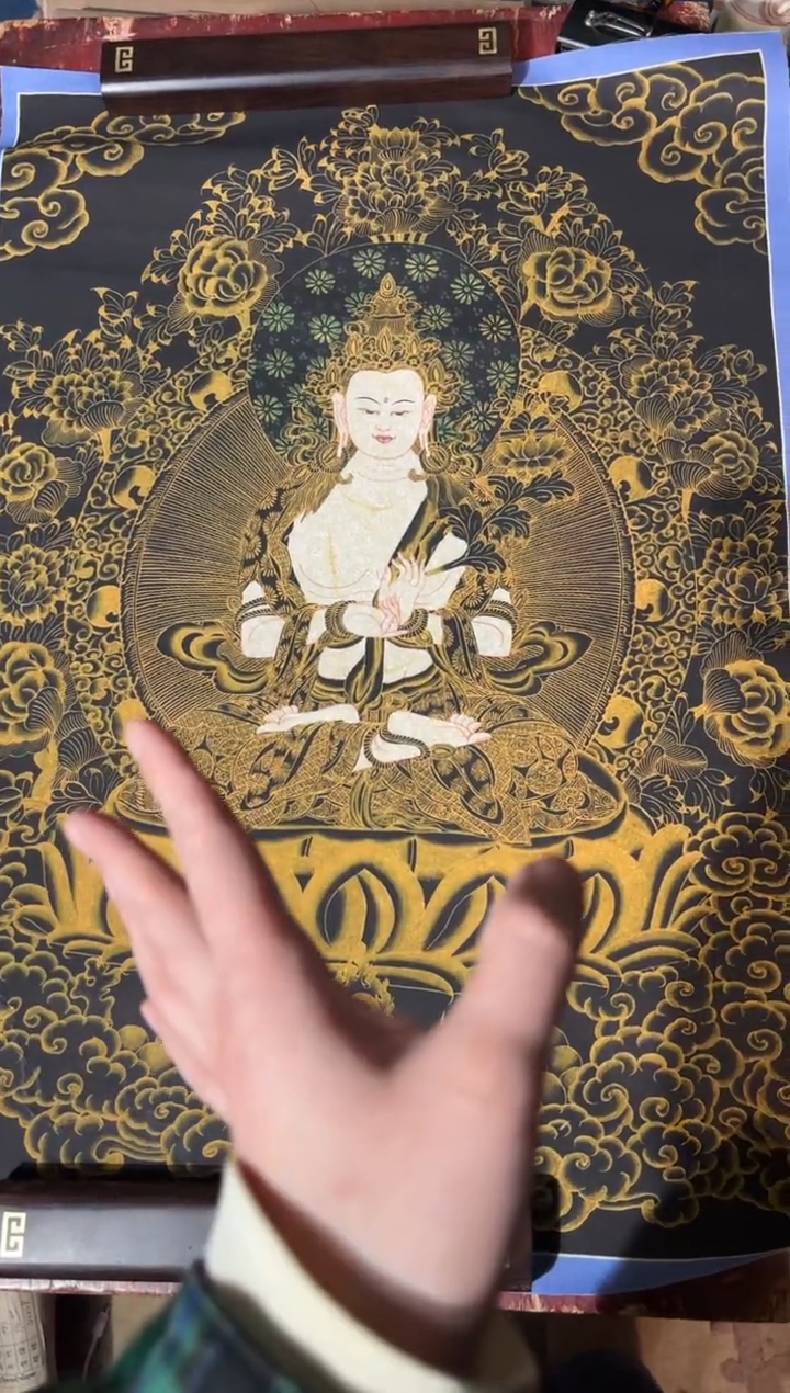 卷轴画龙妹唐卡直播tk16
