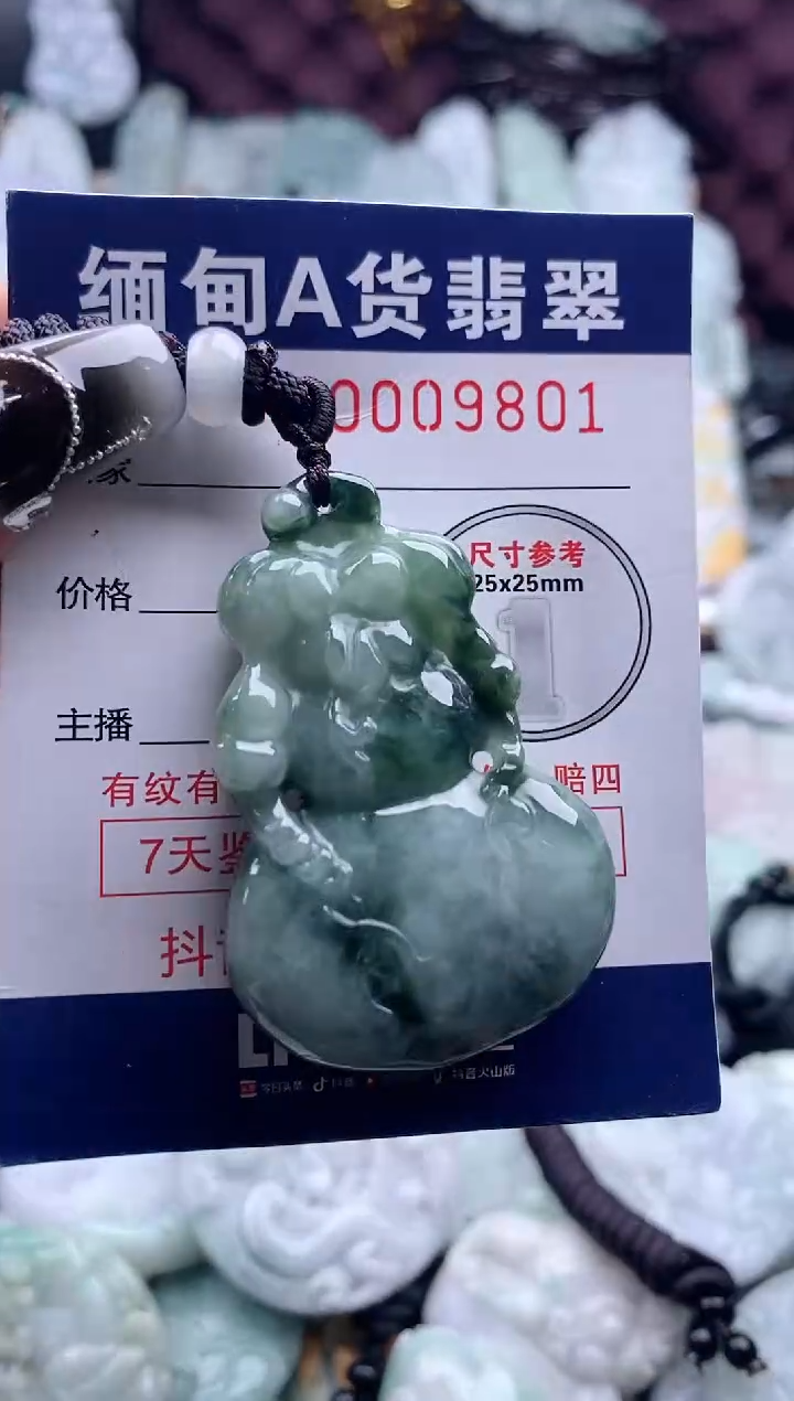 翡翠未镶嵌吊坠(不含链)1