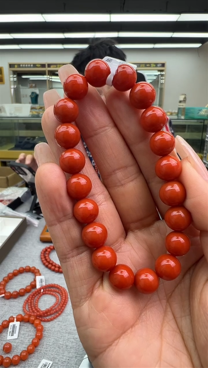 【闪购商品】南红玛瑙手链未镶嵌76秒拍号
