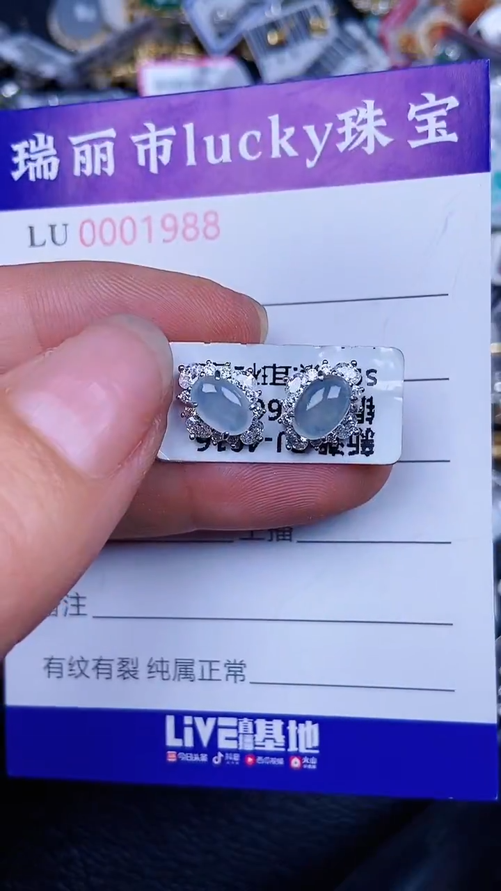 颈饰银S925镶嵌翡翠1988