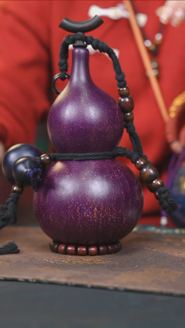 【闪购商品】RR195大漆酒葫芦不包手串及旋转底座