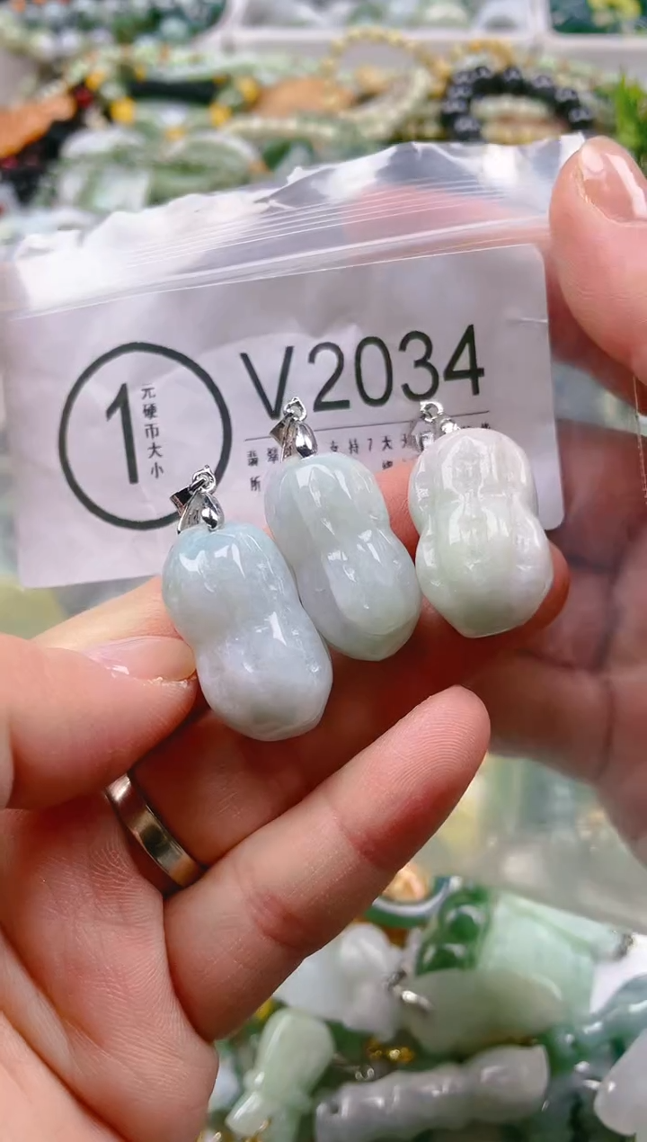 【闪购商品】翡翠颈饰未镶嵌/V/翡翠A货一图一物