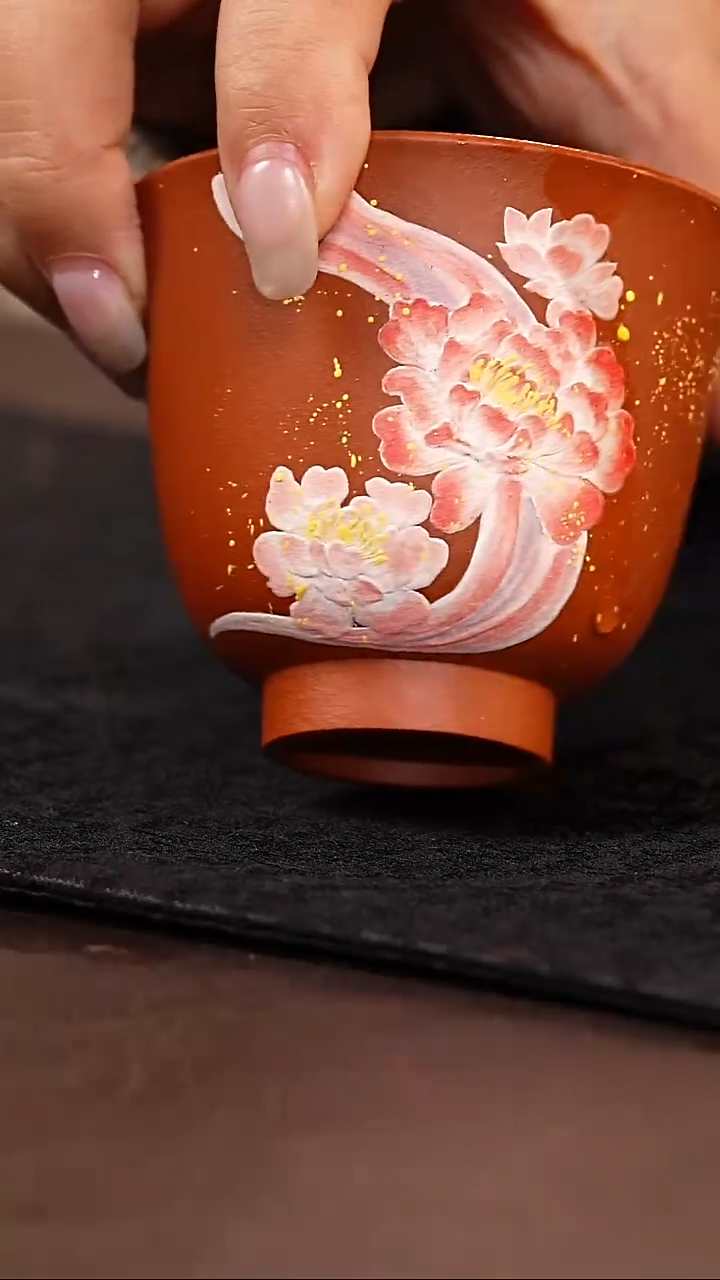 茶杯紫砂朱泥小杯