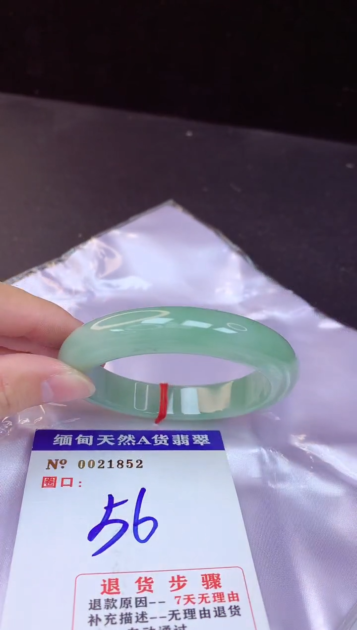 【闪购商品】翡翠手镯未镶嵌56+             