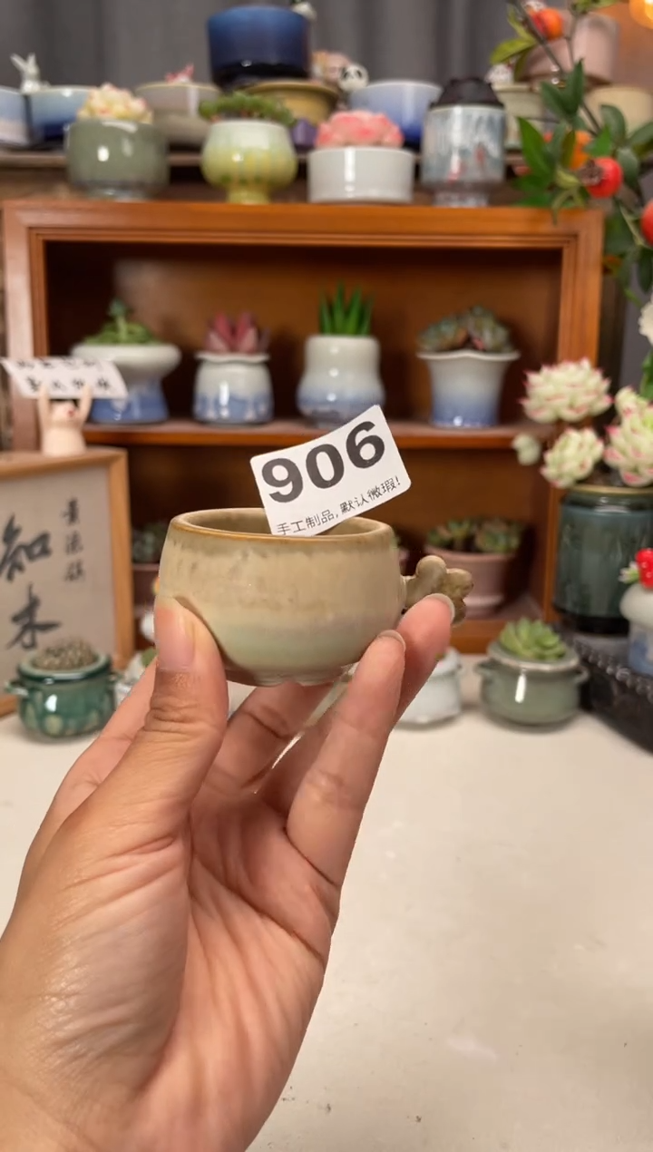 瓷片906知木小芳花盆