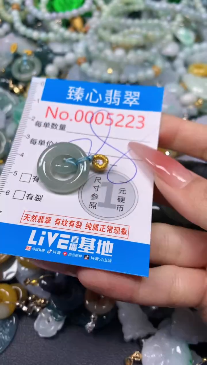 【闪购商品】翡翠颈饰未镶嵌含绳0005223