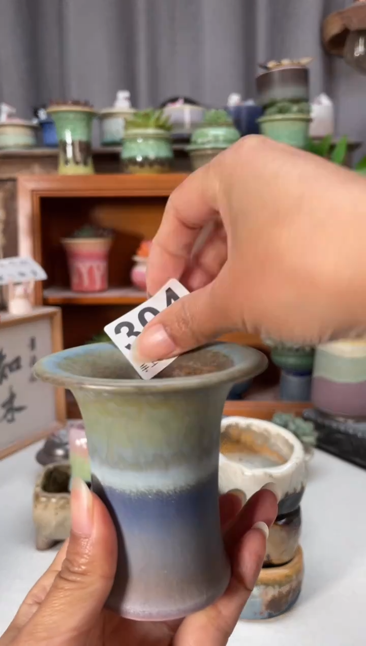 瓷片酥***瓜304知木小芳花盆