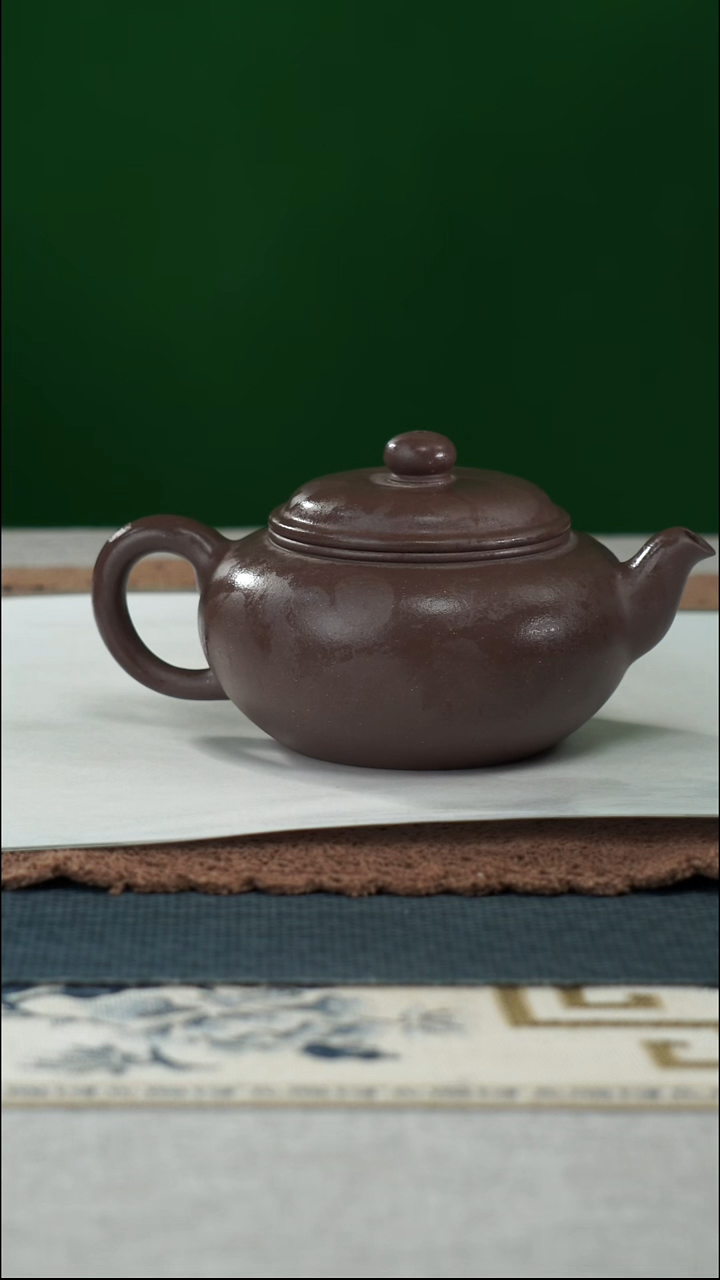 茶杯紫砂心****！底槽清扁樱微瑕