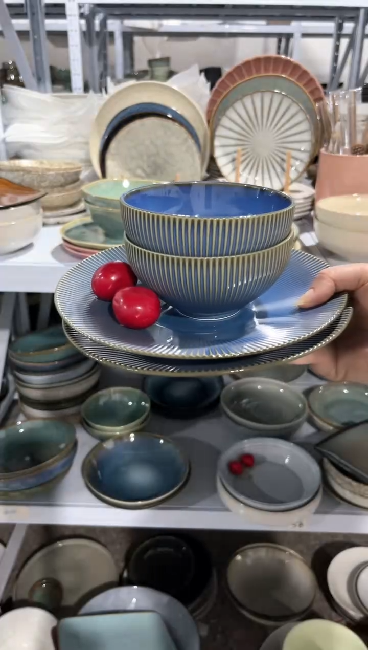 【闪购商品】瓷片外贸尾货瑕疵满20包邮X4 蓝色四件套