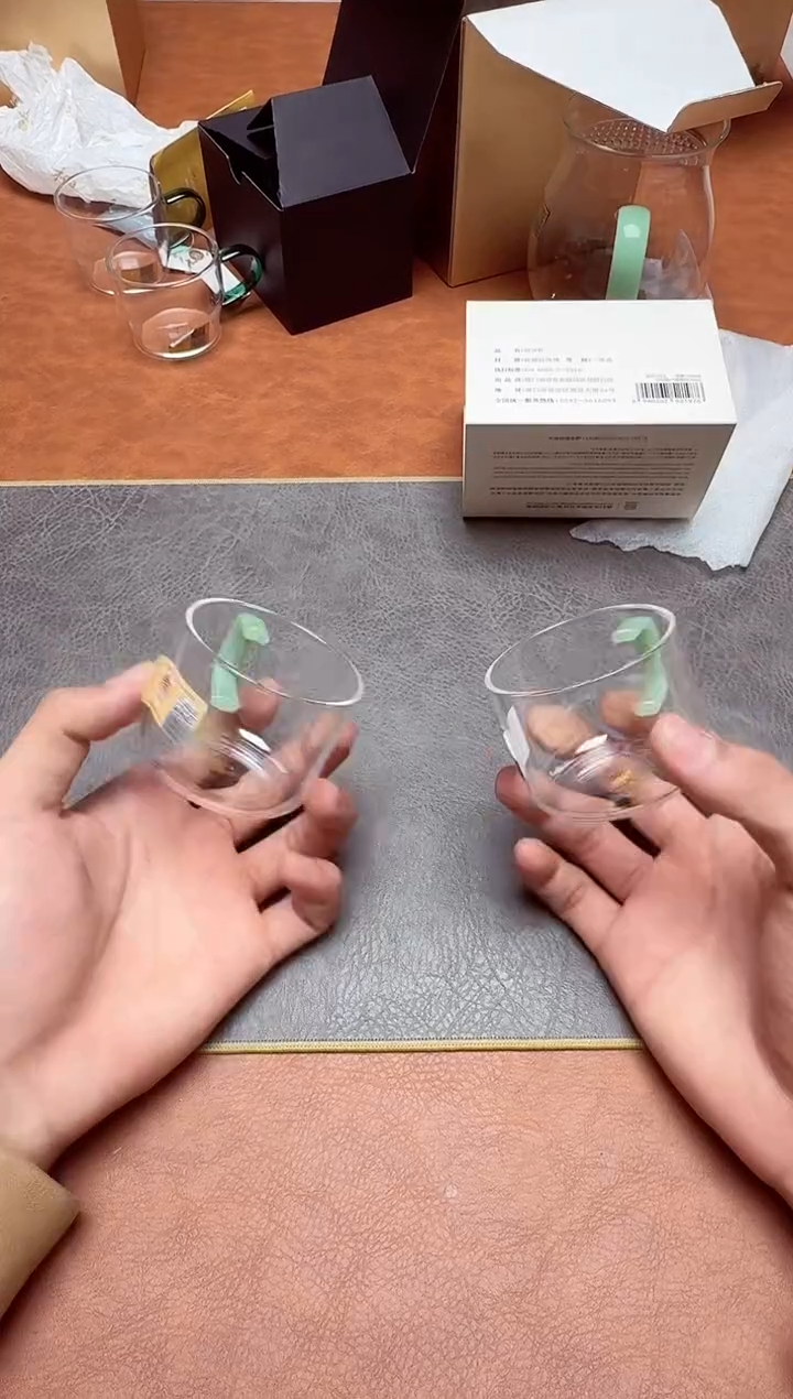 【闪购商品】茶周边#福容对杯浅玉