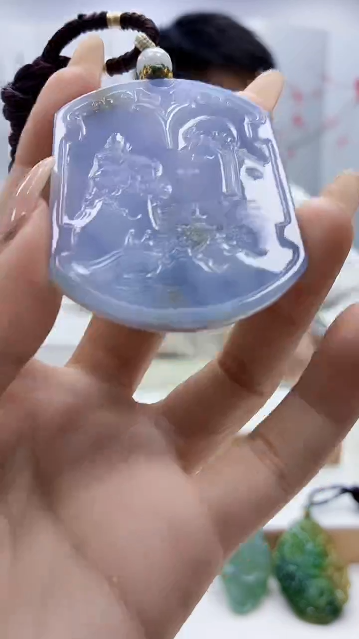 未镶嵌定制翡翠5028ty-毛货挂件56