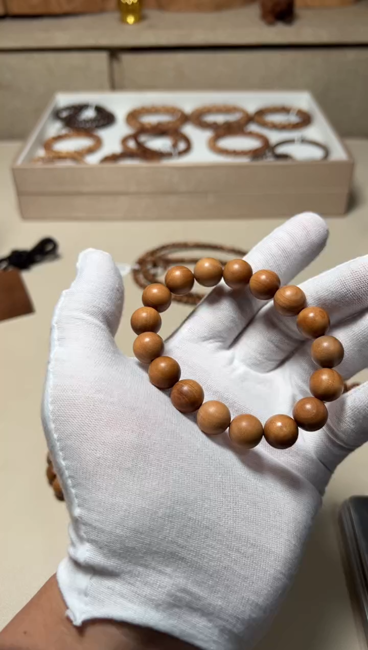 檀香木手串/手链老山檀香四抛料1.2微瑕福利