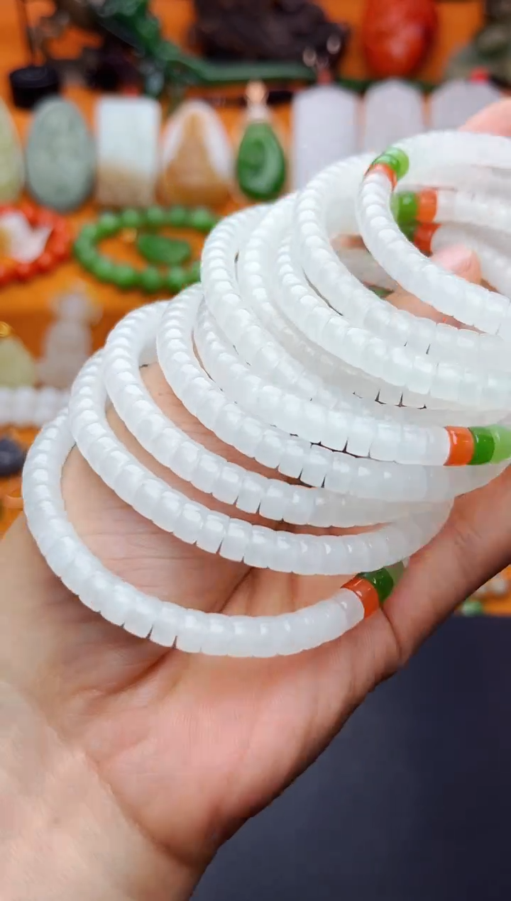 手串未镶嵌和田玉手串多样性拍一发一