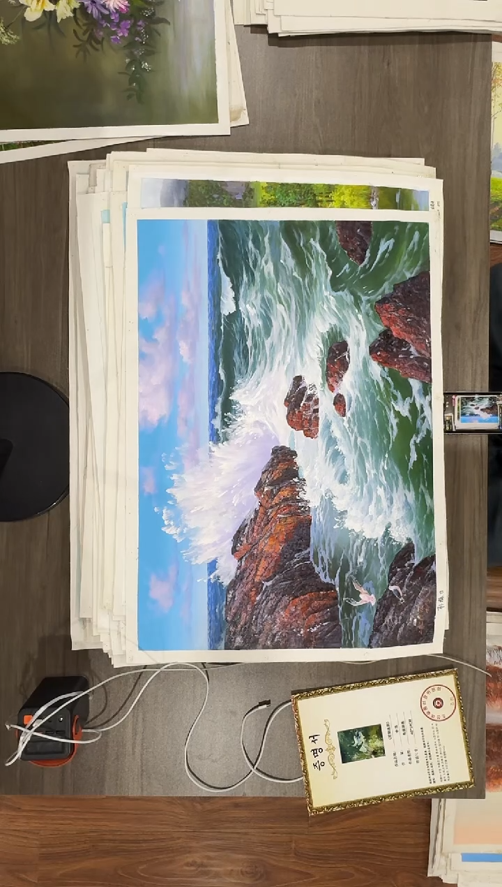 油画【81号】约50*70cm丨朝鲜原创纯手绘孤品油画丨顺丰包邮 