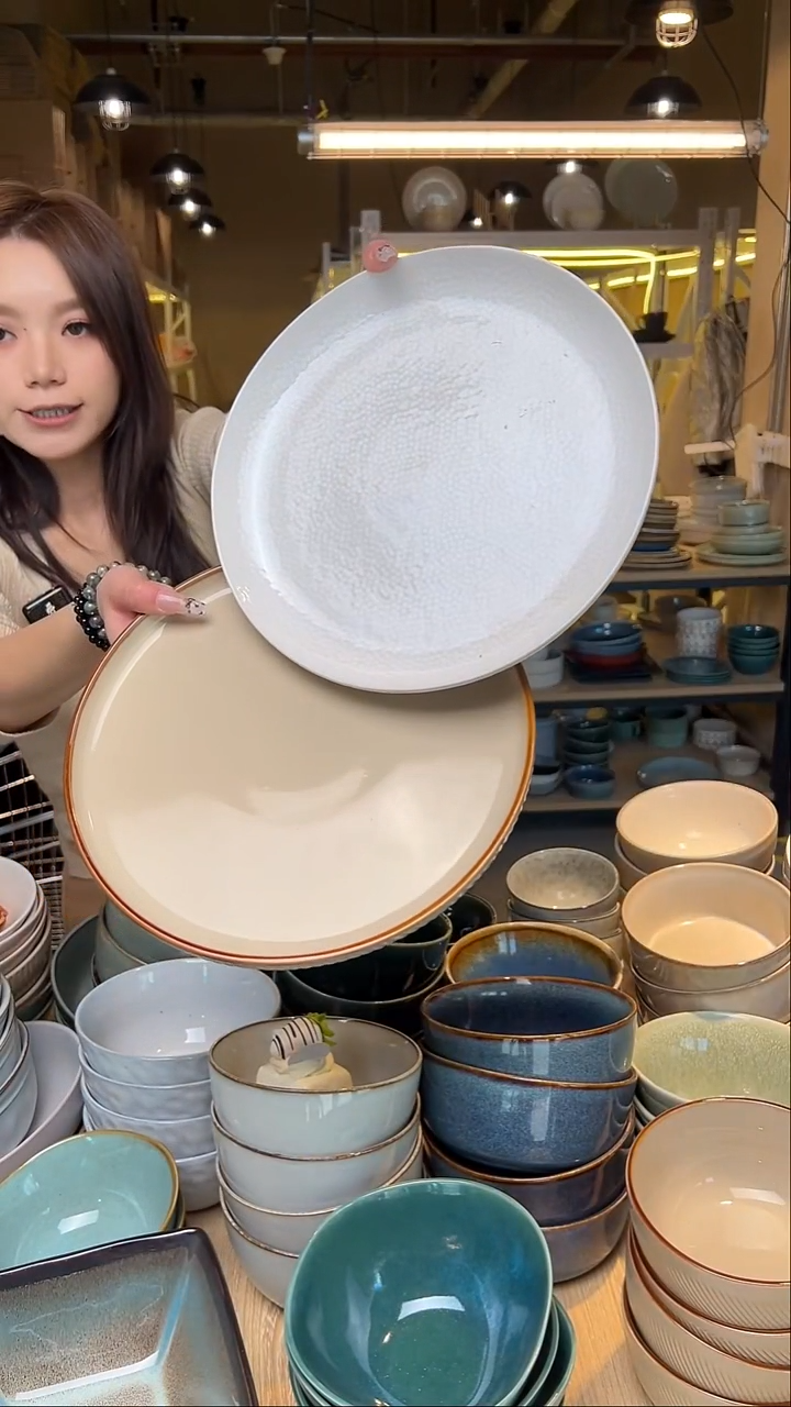 瓷211【瑕疵】外贸尾货窑变釉下彩