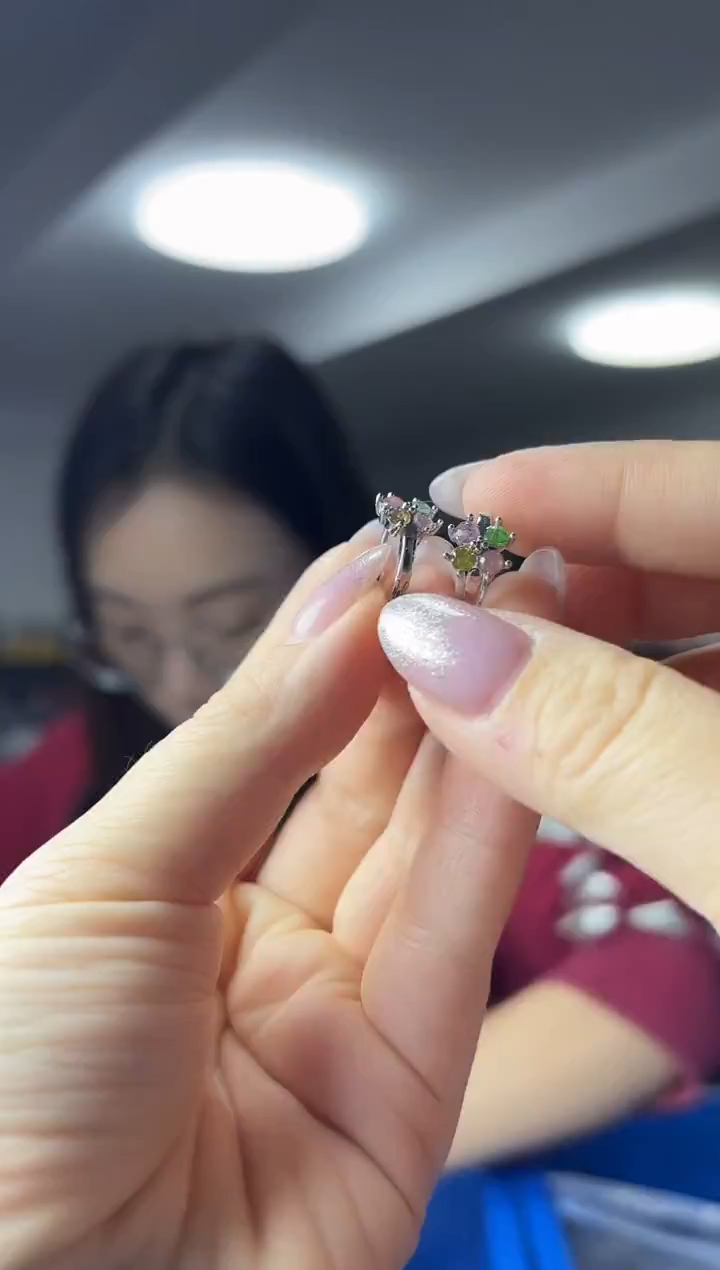 未镶嵌·碧玺【圈口随机】（多样性发一件）