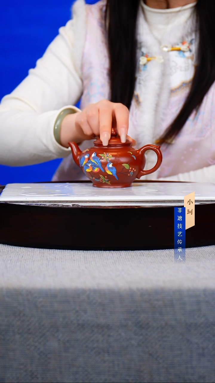 茶壶紫砂74号寅春朱泥180cc左右     陶茶文化-任秋兴