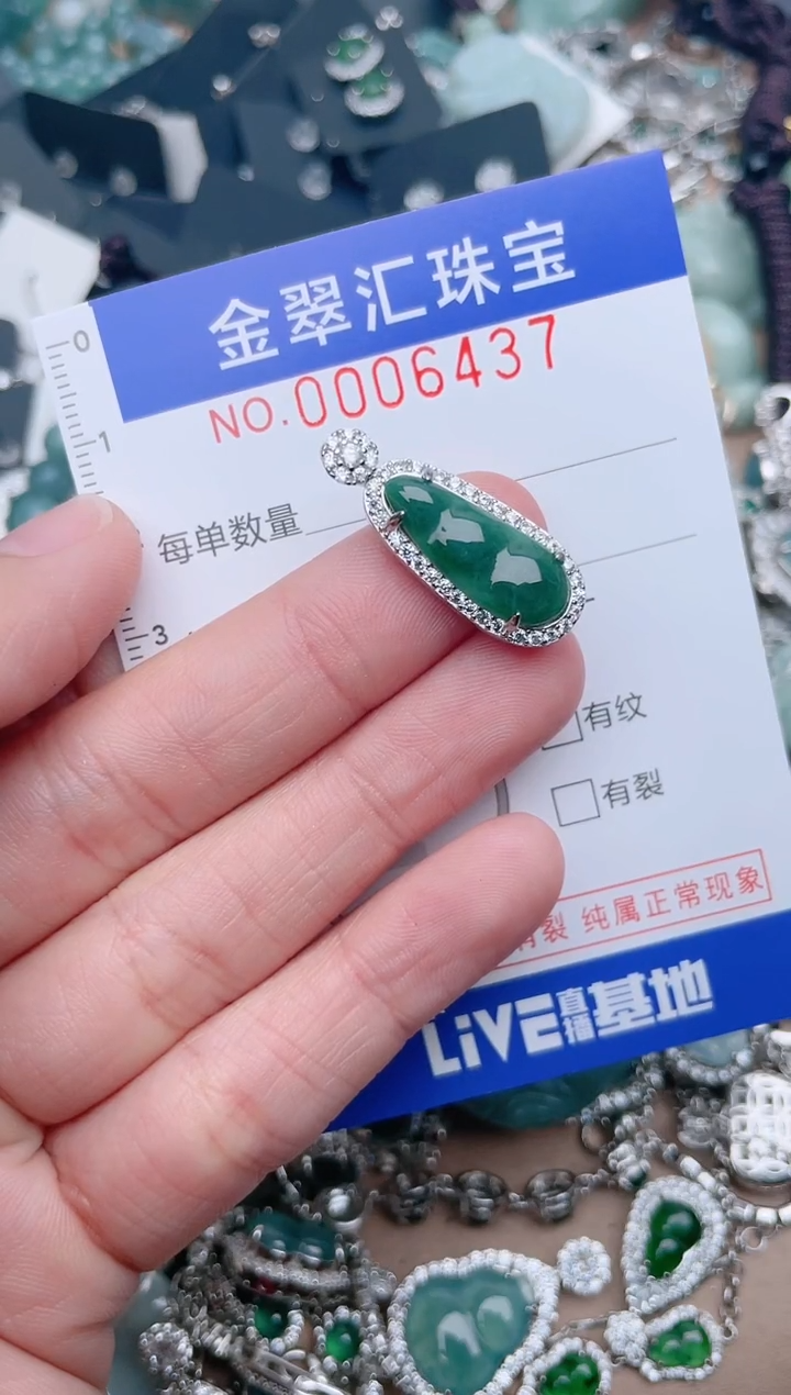 【闪购商品】翡翠颈饰未镶嵌6437.....1