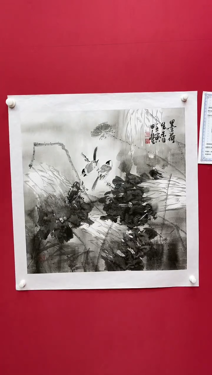 【闪购商品】国画田-斗方花鸟/无框/W