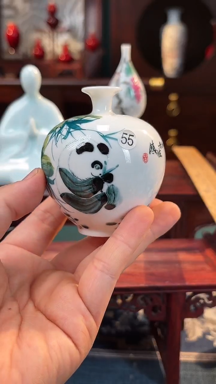 【闪购商品】摆件纯手工手绘原创瓷器