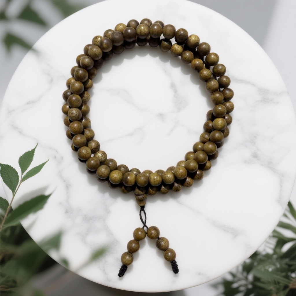 沉香陆河老黄棋0.7/0.8多圈108颗沉香手串