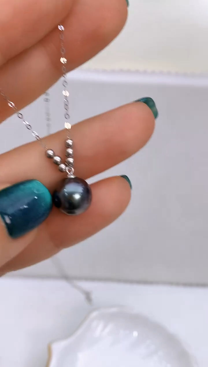 【闪购商品】海水珍珠吊坠18K金镶嵌138 9.5-10mm