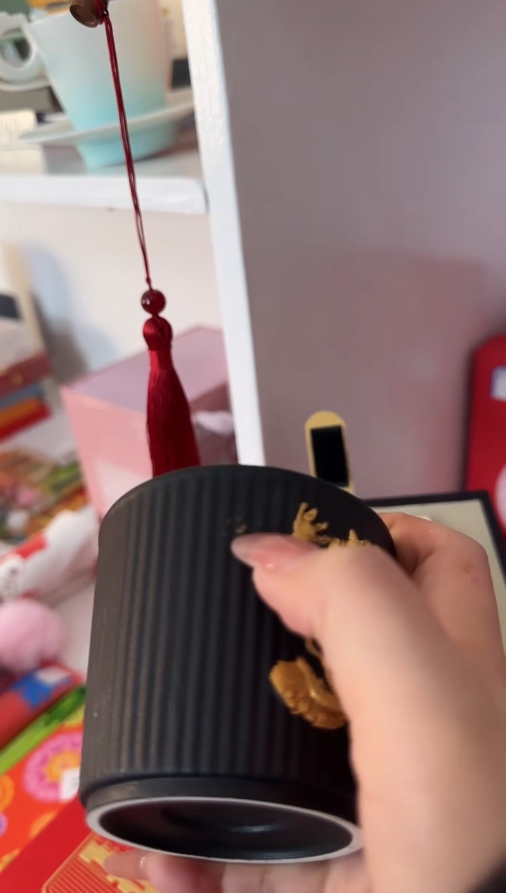 【闪购商品】瓷片微瑕黑龙无包装的