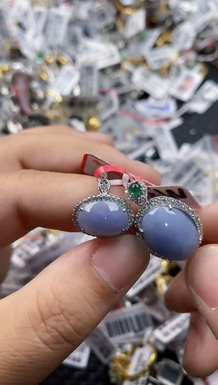 翡翠戒指银S925镶嵌11111