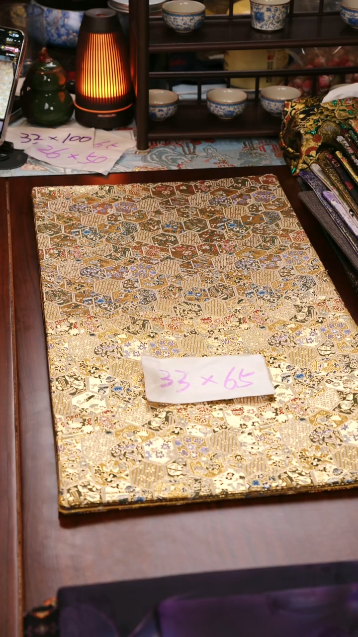 【西阵织金碧辉煌双面】中国风干泡织锦茶席33*65