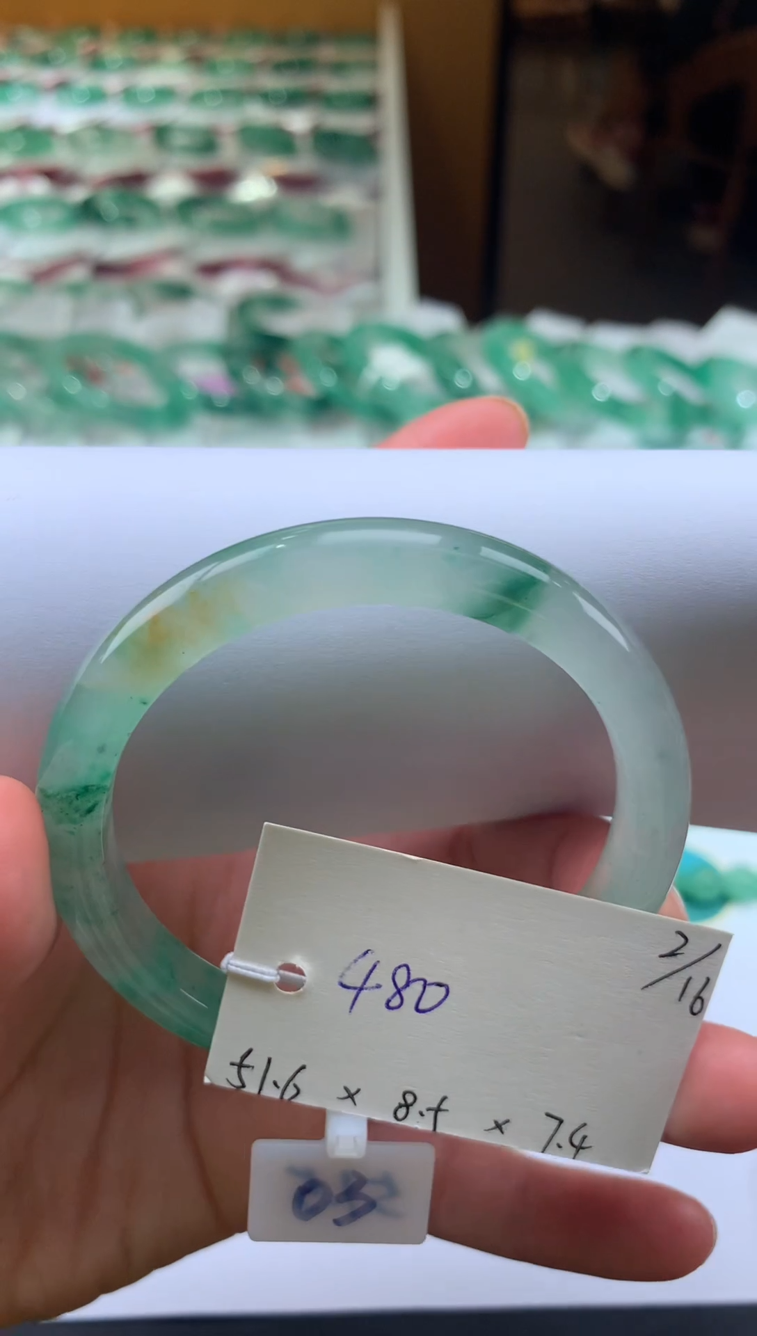 【闪购商品】石英质玉手镯未镶嵌天然玉石非洲翠手镯