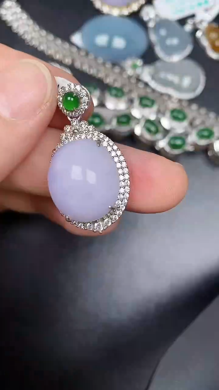 银S925镶嵌戒指翡翠3080
