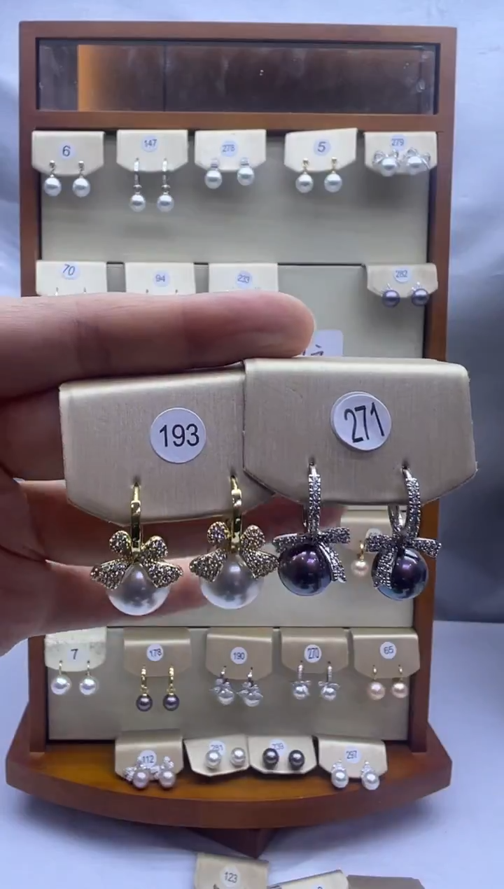 未镶嵌耳饰淡水珍珠193+271