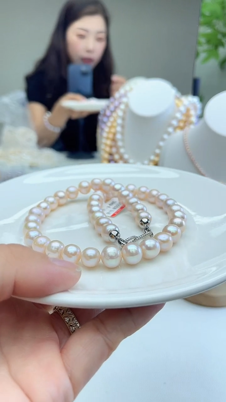 10mm白色系项链    