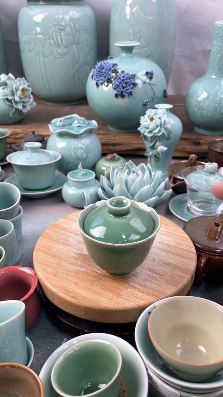 【闪购商品】特价 微瑕 慧仙青瓷