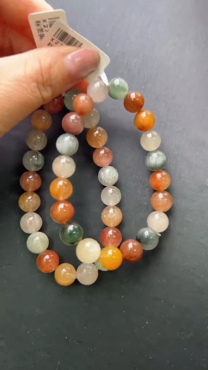 【闪购商品】水晶手串未镶嵌彩兔毛手串多样性发一 X27268