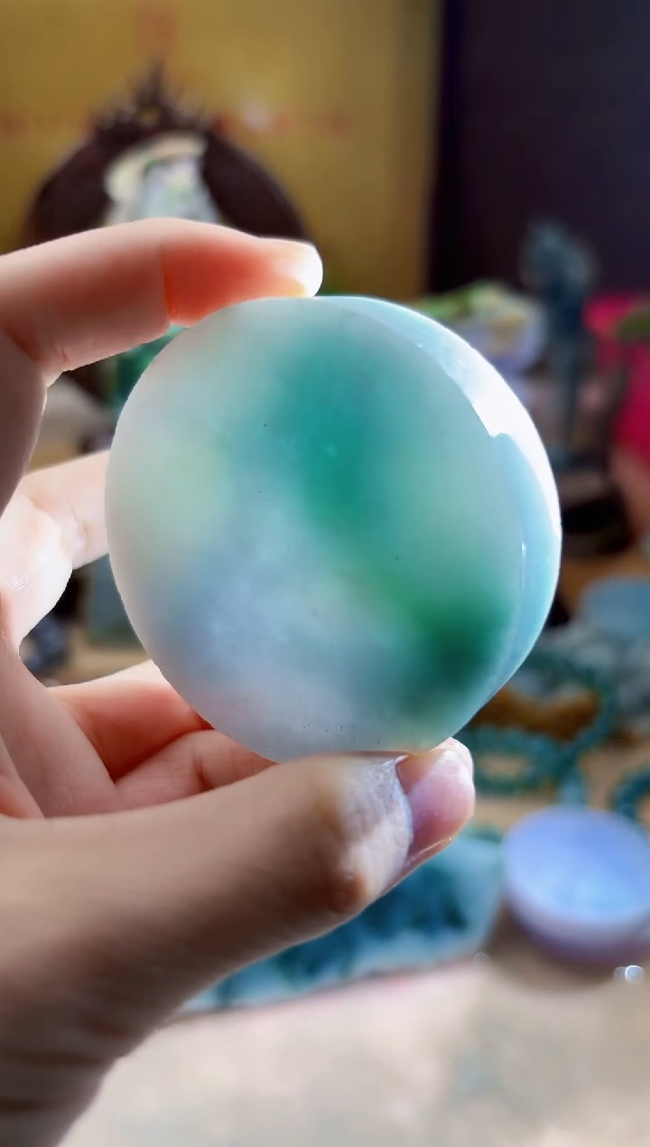 未镶嵌挂件翡翠A货柠优4709