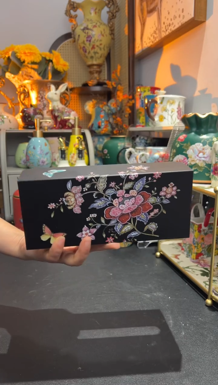 外贸陶瓷家居百货-壁挂式纸巾盒