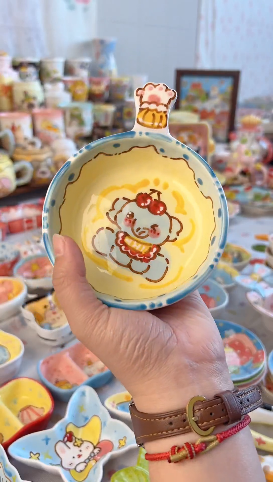 摆件陶景德镇陶瓷手绘微瑕