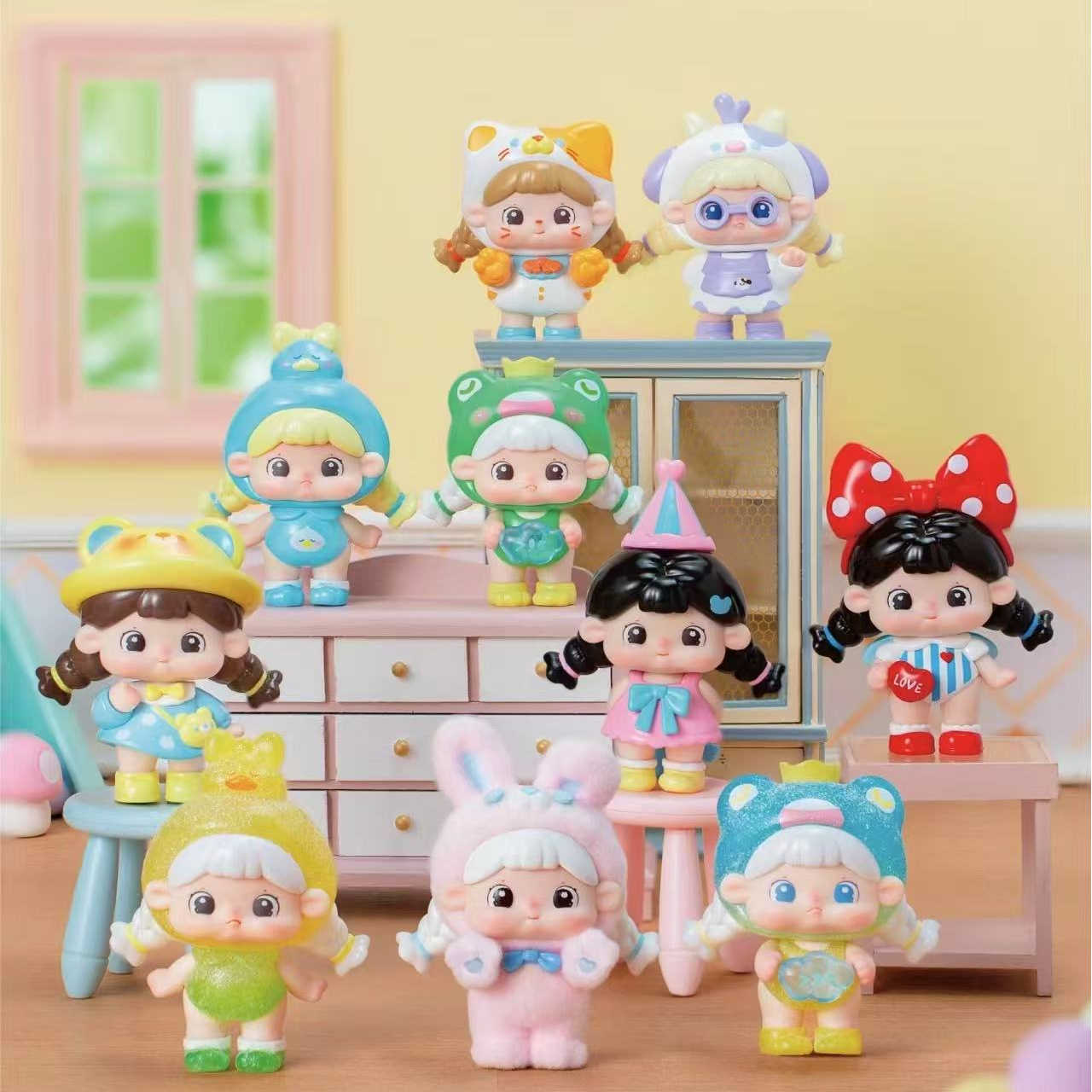 【明盒款式】糖糖10颗糖系列MINI可爱潮玩萌粒手办摆件