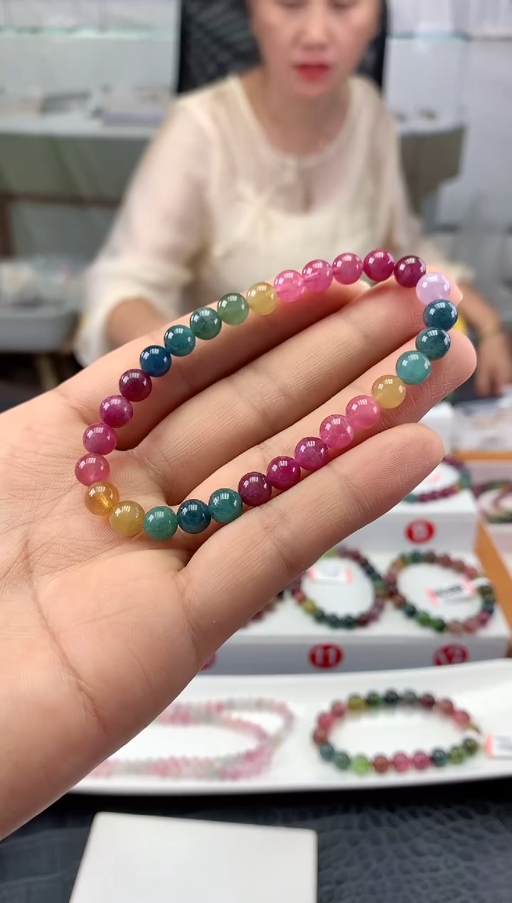未镶嵌手串碧玺多样性发一条