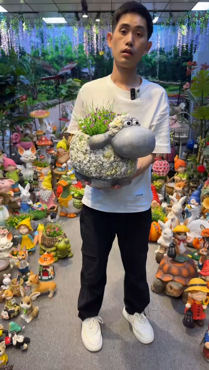 无花朵花园庭院摆件&00&
