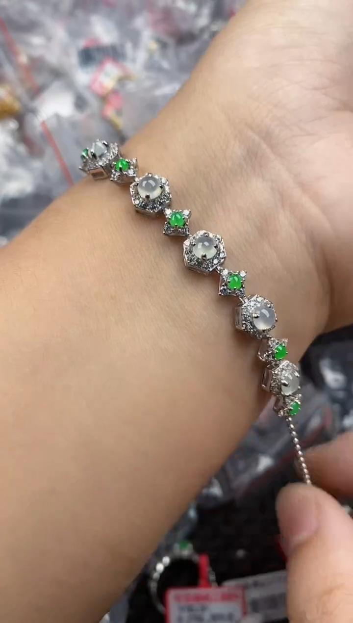 银S925镶嵌戒指翡翠444444   4