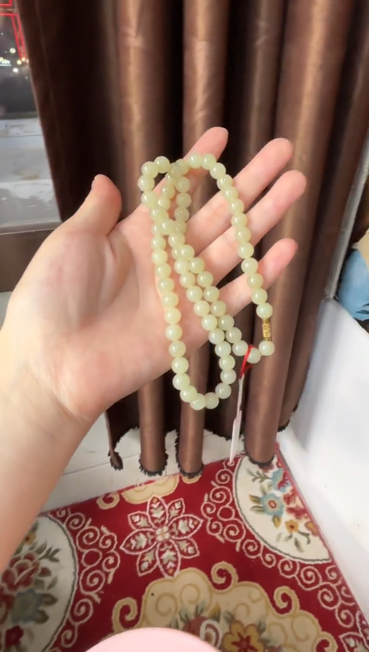 【闪购商品】和田玉项链未镶嵌若羌微色差卡8妈妈链