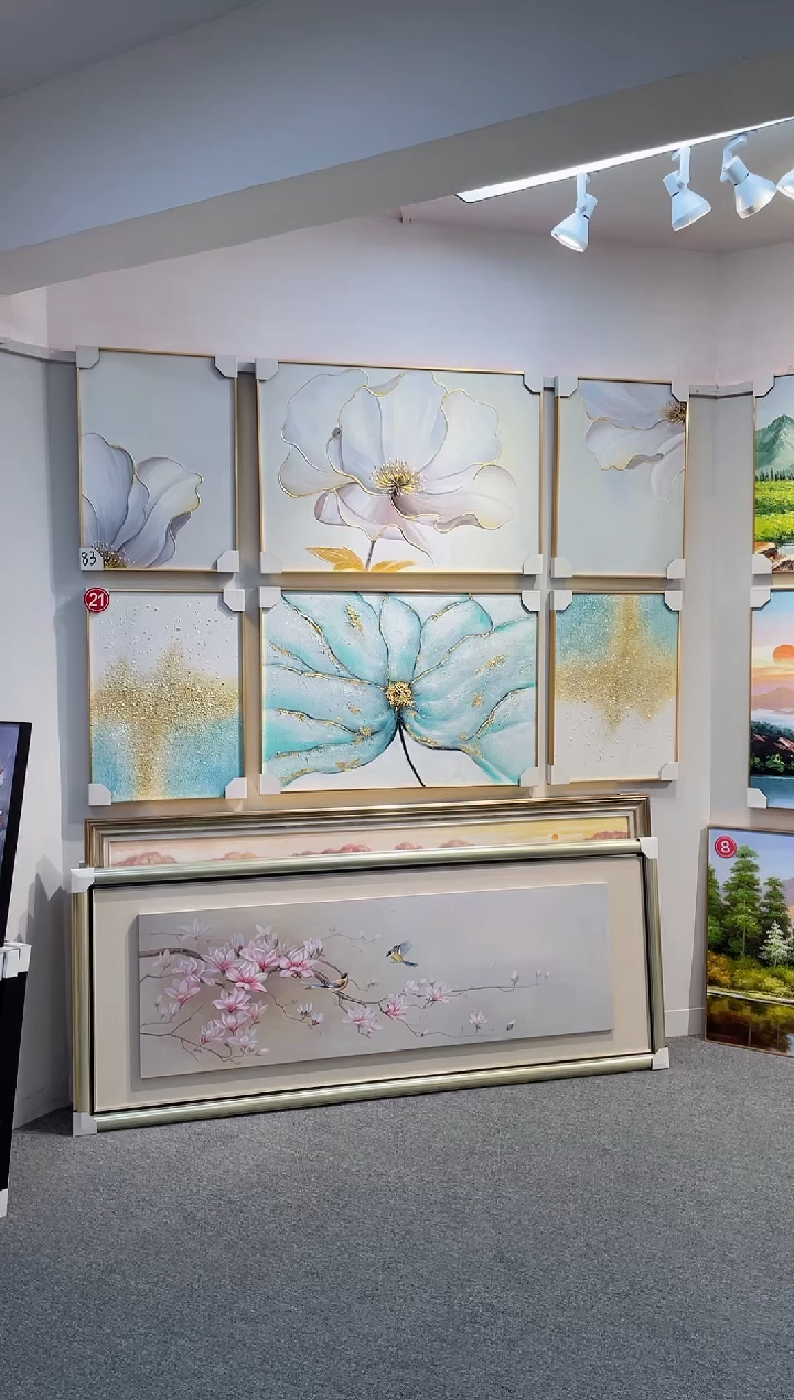 【闪购商品】油画玉兰花写实风格含框80*200