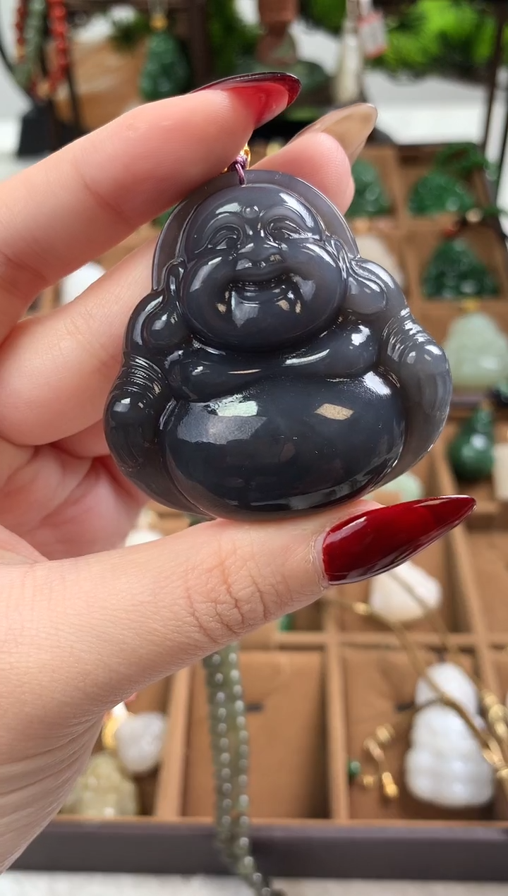 【闪购商品】和田玉颈饰18K金镶嵌吊坠50mm