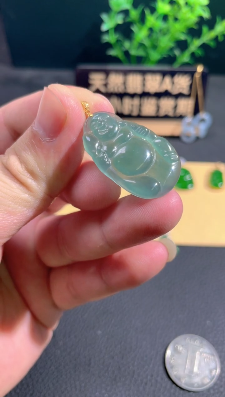 【闪购商品】翡翠颈饰18K金镶嵌翡翠