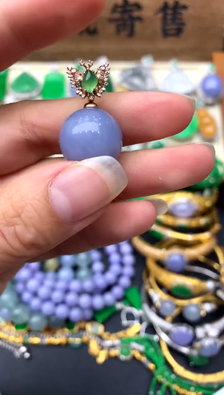 【闪购商品】翡翠颈饰18K金镶嵌364-中国好珍宝