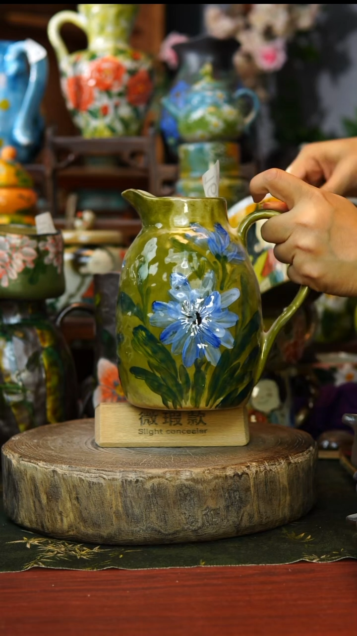 陶瓷166微瑕景德镇手工手绘釉下彩陶瓷