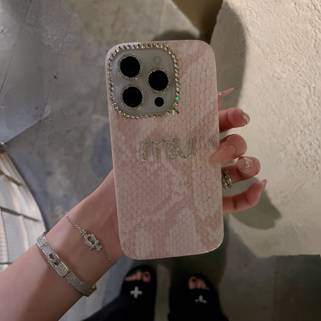 千金风miu家闪钻iPhone16promax手机壳15适用于苹果14高级12名媛
